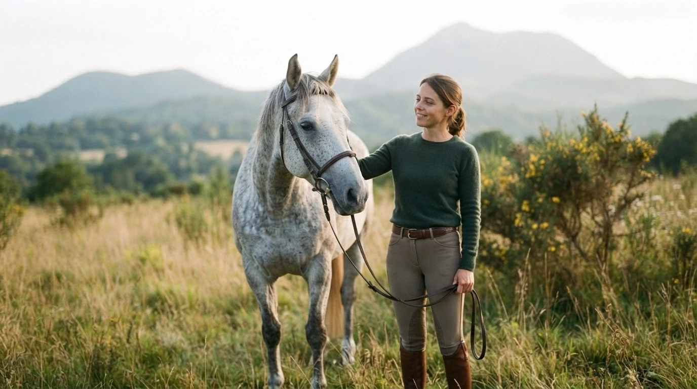 Cours d'équitation à Orcines, Puy-de-Dôme